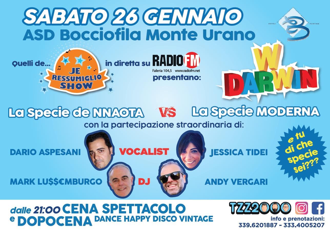 Locandina di 2019 W Darwin – Monte Urano Bocciofila Monturanese